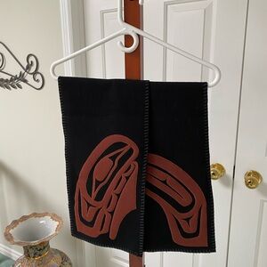 Haida First Nation wool scarf Dorothy Grant